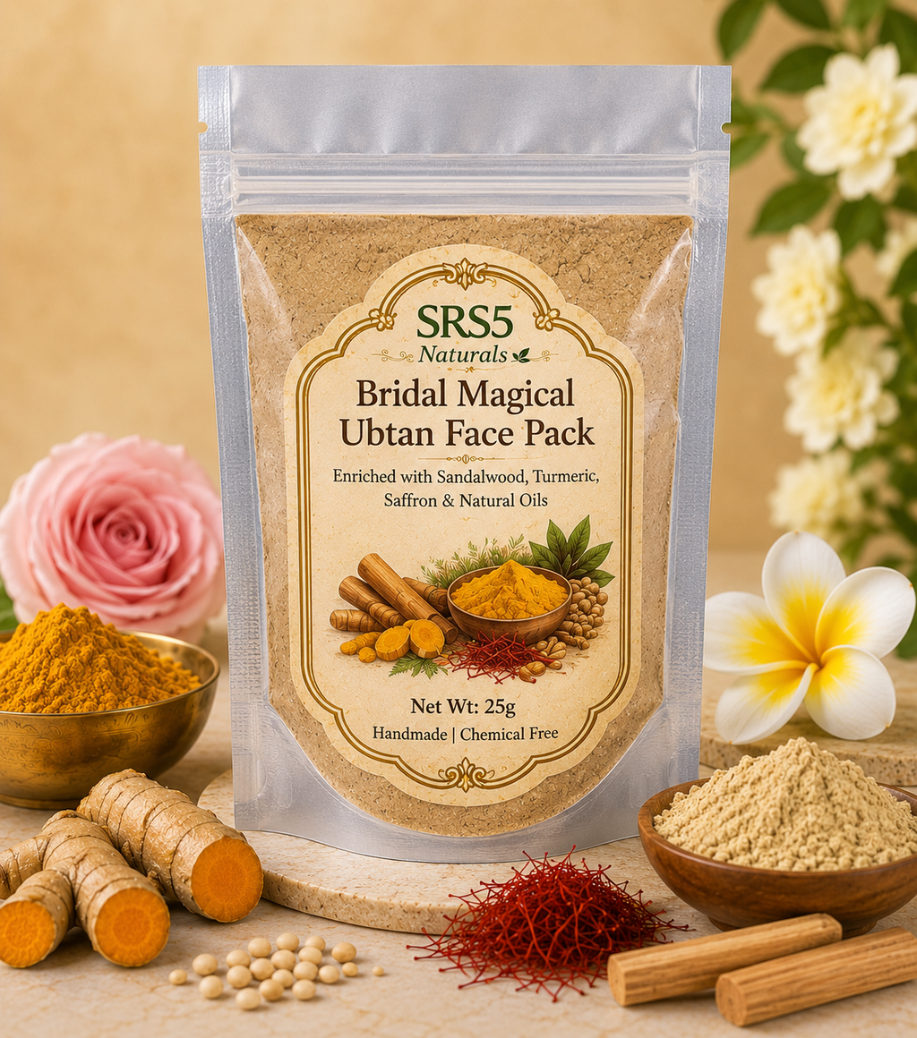 Bridal Magical Ubtan Face Pack + 2 Ubtan Soaps Combo | SRS5 Naturals